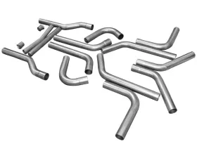 Flowmaster U-Fit Dual Exhaust Kit - 3.00 in. - Universal 16-piece pipes only