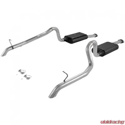 Flowmaster Catback System - Dual Rear Exit - Force II - Moderate Sound Ford 5.0L V8 - 17106