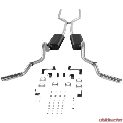 Flowmaster Header-back System - Dual Side Exit - American Thunder - Moderate/Aggressive Chevrolet El Camino 1964-1972 - 17120