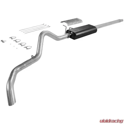 Flowmaster Catback System - Single Side Exit - Force II - Mild Sound Ford F-150 1987-1996 - 17135