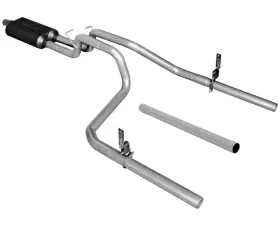Flowmaster Catback System - Dual Rear Exit - American Thunder - Moderate Sound Dodge Ram 1500 1994-2001