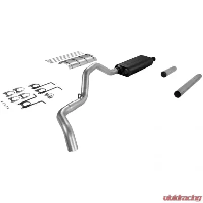 Flowmaster Catback System - Single Side Exit - Force II - Mild Sound Ford 1987-1993 7.5L V8 - 17198