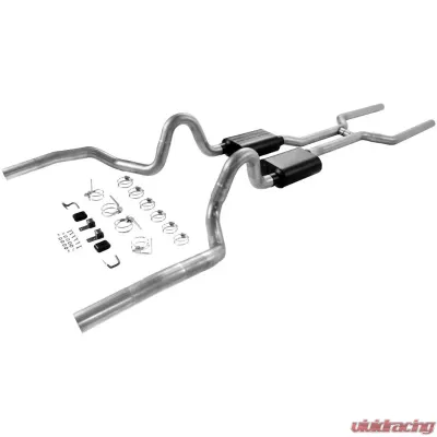 Flowmaster Header-back System - Dual Rear Exit - American Thunder - Aggressive Sound - 17200