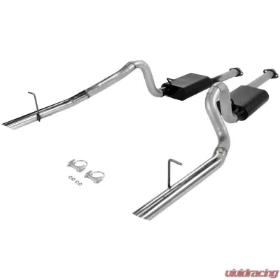 Flowmaster Catback System - Dual Rear Exit - American Thunder - Aggressive Sound Ford Mustang 1994-1997 - 17212
