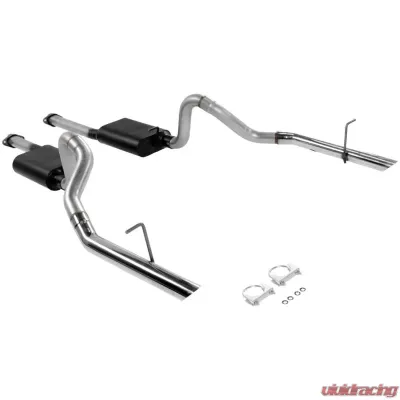 Flowmaster Catback System - Dual Rear Exit - American Thunder - Aggressive Sound Ford Mustang 1994-1997 - 17212