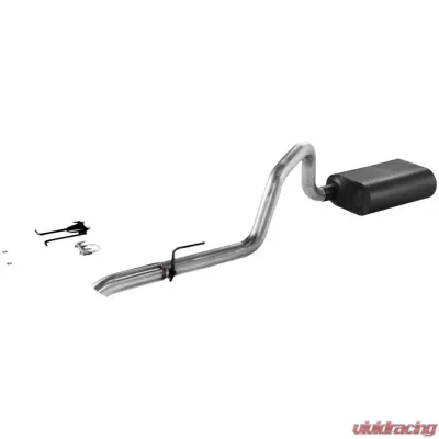 Flowmaster Catback System - Single Rear Exit - Force II - Mild Sound Jeep Wrangler 1991-1995 4.0L 6-Cyl - 17272