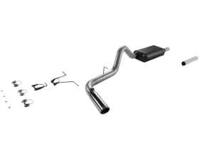 Flowmaster Catback System - Single Side Exit - Force II - Mild/Moderate Sound Dodge Dakota 2000-2003