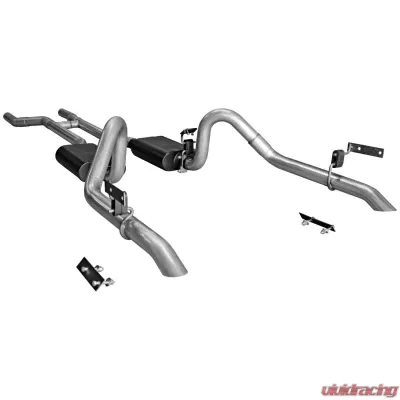 Flowmaster Header-back System - Dual Rear Exit - American Thunder - Aggressive Sound Ford - 17282