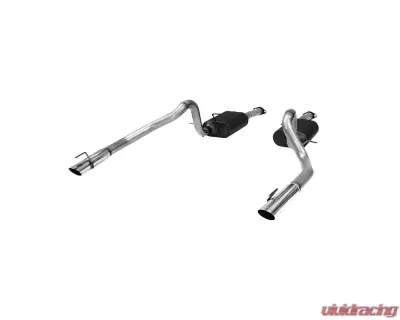 Flowmaster Catback System - Dual Rear Exit - American Thunder - Moderate Sound Ford Mustang 1999-2004 4.6L V8 - 17312