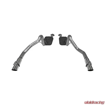 Flowmaster Catback System - Dual Rear Exit - American Thunder - Moderate Sound Ford Mustang 1999-2004 4.6L V8 - 17312