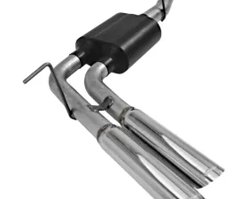 Flowmaster Catback System - Dual Same Side Exit - American Thunder - Aggressive Sound Dodge Ram 1500 2004-2005 5.7L V8