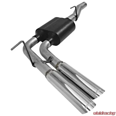 Flowmaster Catback System - Dual Same Side Exit - American Thunder - Aggressive Sound Dodge Ram 1500 2004-2005 5.7L V8 - 17398