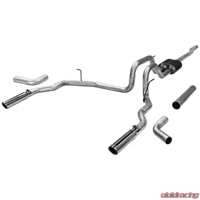 Flowmaster Catback System - Dual Rear/Side Exit - American Thunder - Moderate Sound - 17417