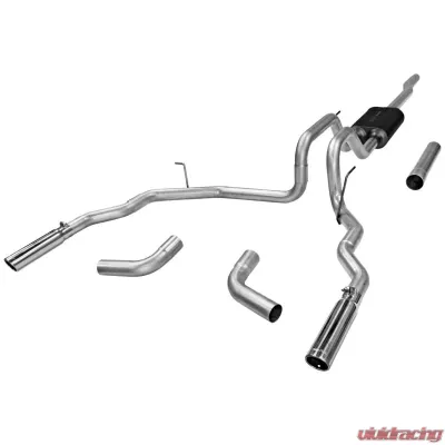 Flowmaster Catback System - Dual Rear/Side Exit - Force II - Mild Sound - 17418