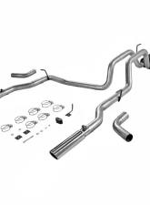Flowmaster Catback System - Dual Rear/Side Exit - American Thunder - Mild/Moderate Sound Dodge Ram 1500 2006-2008 4.7L V8                                     - 17424 - Image 2