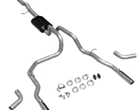 Flowmaster Catback System - Dual Rear/Side Exit - American Thunder - Moderate Sound