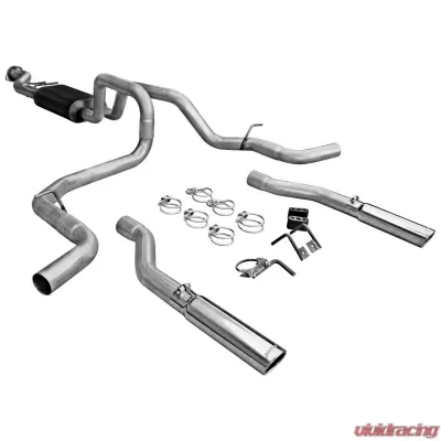 Flowmaster Catback System - Dual Rear/Side Exit - American Thunder - Moderate/Aggressive - 17435