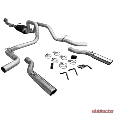 Flowmaster Catback System - Dual Rear/Side Exit - American Thunder - Moderate Sound - 17436