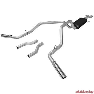 Flowmaster Catback System - Dual Rear/Side Exit - American Thunder - Moderate Sound - 17468
