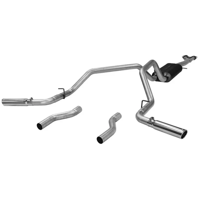 Flowmaster Catback System - Dual Rear/Side Exit - American Thunder - Moderate Sound - 17470