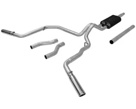 Flowmaster Catback System - Dual Rear/Side Exit - American Thunder - Moderate Sound Ford F-150 1987-1996