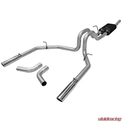 Flowmaster Catback System - Dual Rear/Side Exit - Force II - Mild Sound Ford F-150 1998-2003 - 17472