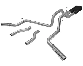 Flowmaster Catback System - Dual Rear/Side Exit - American Thunder - Moderate Sound Dodge Ram 1500 2002-2005