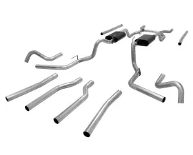 Flowmaster Crossmember-back - Dual Rear/Side Exit - AMT - Moderate/Aggressive Sound Chevrolet C/K 10 1967-1972