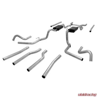 Flowmaster Crossmember-back - Dual Rear/Side Exit - AMT - Moderate/Aggressive Sound Chevrolet C/K 10 1967-1972 - 17654