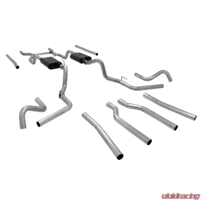 Flowmaster Crossmember-back - Dual Rear/Side Exit - AMT - Moderate/Aggressive Sound Chevrolet C/K 10 1967-1972 - 17654