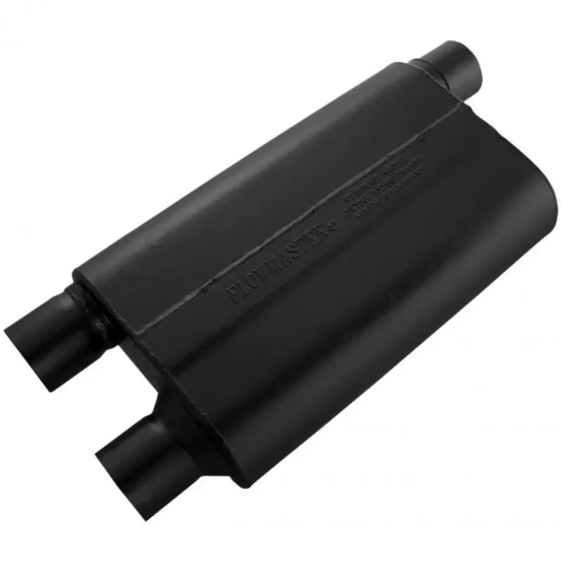 Flowmaster 80 Series Crossflow Muffler, 2.50" IN (O) / OUT (D), 4x9 16 Gauge - 42583