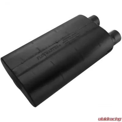 Flowmaster 80 Series Muffler - 2.50 Offset In / 2.50 Same Side Out - Aggressive Sound - 52580