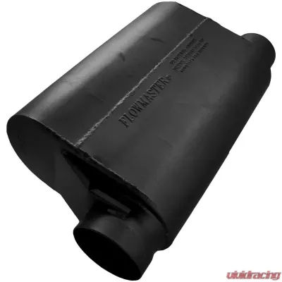 Flowmaster Alcohol Race Muffler - 3.50 Offset In / 3.00 Same Side Out - Aggressive Sound - 53545-10
