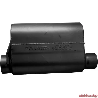 Flowmaster Alcohol Race Muffler - 3.50 Offset In / 3.00 Same Side Out - Aggressive Sound - 53545-10