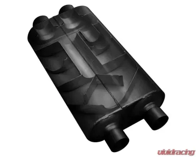 Flowmaster 50 Big Block Muffler - 3.50 Offset In / 3.50 Offset Out - Mild Sound - 53553
