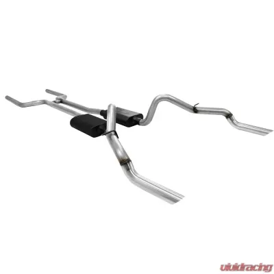 Flowmaster Header-back System 409S - Dual Rear Exit - American Thunder- Moderate/Aggressive - 817139