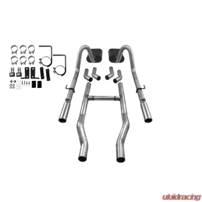 Flowmaster Header-back System 409S - Dual Rear Exit - American Thunder -Moderate/Aggressive Chevrolet - 817174