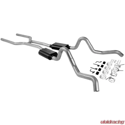 Flowmaster Header-back System 409S - Dual Side Exit - American Thunder - Aggressive Sound - 817202