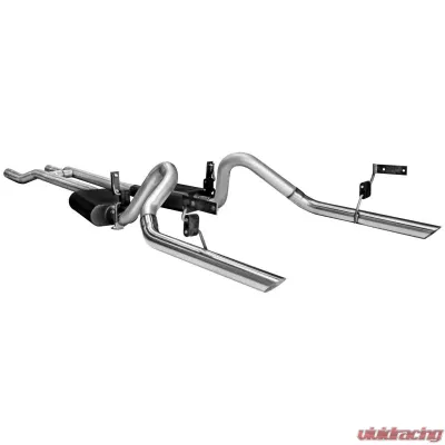 Flowmaster Header-back System 409S - Dual Rear Exit - American Thunder - Moderate Sound Ford - 817273