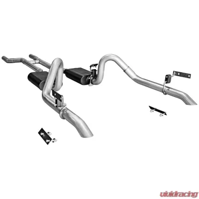 Flowmaster Header-back System 409S - Dual Rear Exit - American Thunder - Aggressive Sound Ford - 817282