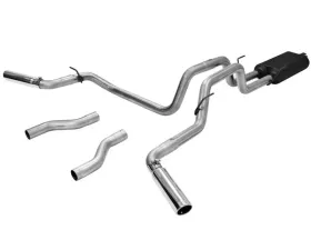 Flowmaster Catback System 409S - Dual Rear/Side Exit - American Thunder - Moderate Sound Dodge Ram 1500 2004-2005 5.7L V8