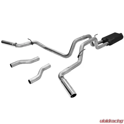 Flowmaster Catback System 409S - Dual Rear/Side Exit - American Thunder - Moderate Sound Dodge Ram 1500 2004-2005 5.7L V8 - 817397