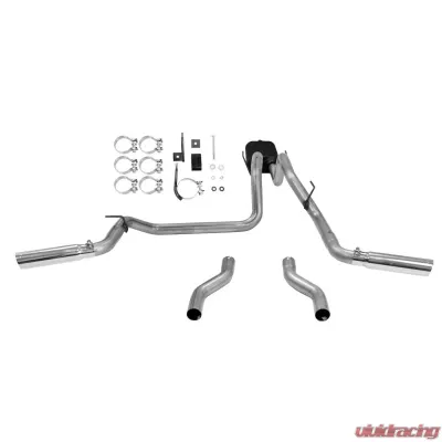 Flowmaster Catback System 409S - Dual Rear/Side Exit - American Thunder - Moderate Sound Dodge Ram 1500 2004-2005 5.7L V8 - 817397
