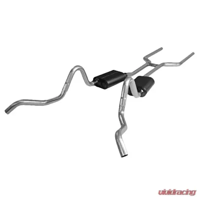 Flowmaster Header-back System 409S - Dual Side Exit - American Thunder - Aggressive Sound - 817412