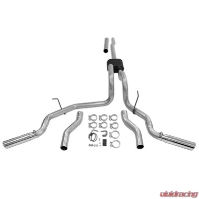 Flowmaster Catback System 409S- Dual Rear/Side Exit - American Thunder - Moderate Sound - 817417