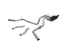 Flowmaster Catback System 409S - Dual Rear/Side Exit - American Thunder - Moderate Sound Dodge Ram 1500 2006-2008 5.7L V8