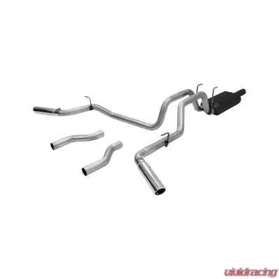 Flowmaster Catback System 409S - Dual Rear/Side Exit - American Thunder - Moderate Sound Dodge Ram 1500 2006-2008 5.7L V8 - 817423