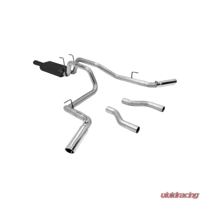 Flowmaster Catback System 409S - Dual Rear/Side Exit - American Thunder - Moderate Sound Dodge Ram 1500 2006-2008 5.7L V8 - 817423