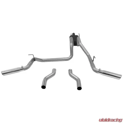Flowmaster Catback System 409S - Dual Rear/Side Exit - American Thunder - Moderate Sound Dodge Ram 1500 2006-2008 5.7L V8 - 817423