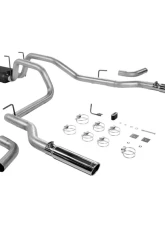 Flowmaster Catback System 409S - Dual Rear/Side Exit -American Thunder-Mild/Moderate Sound Dodge Ram 1500 2006-2008 4.7L V8                                     - 817424 - Image 2